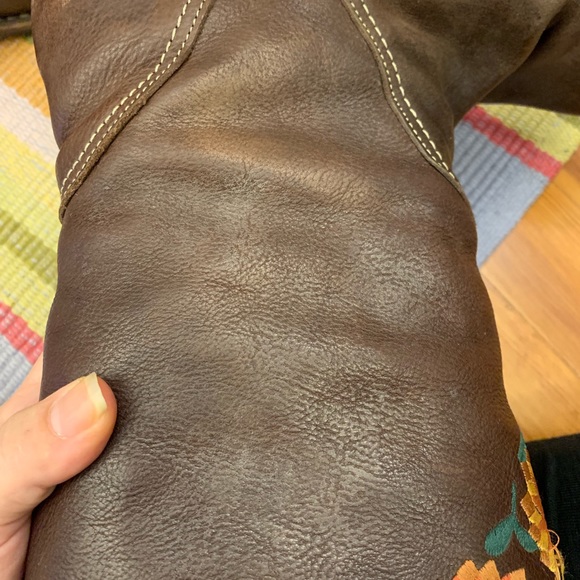 Sonja Vellere Embroidered Floral Leather Boots - Picture 7 of 8